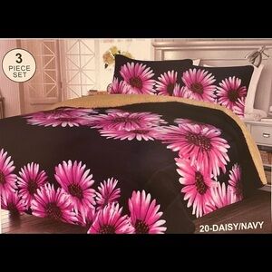 King Size Ultra Soft Plush 3 PC Blanket Set New